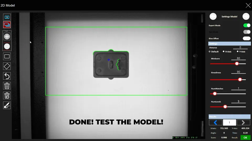IROVISION: model ready to test