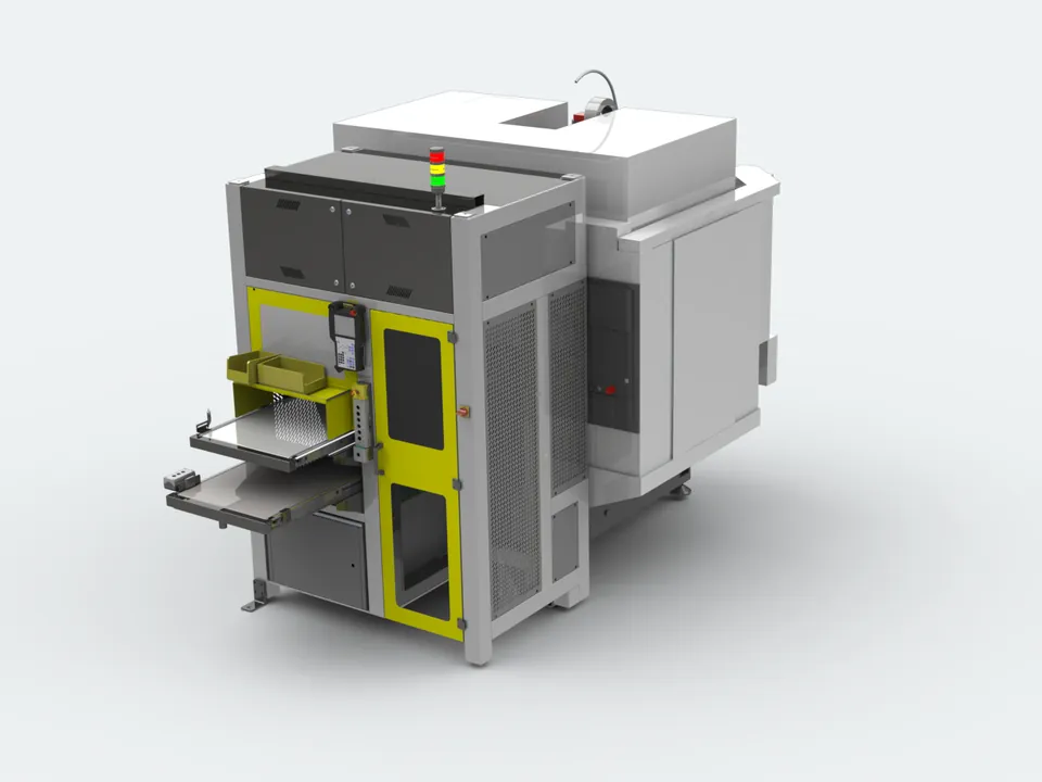 IROCUBE M7 next to a FANUC Robodrill