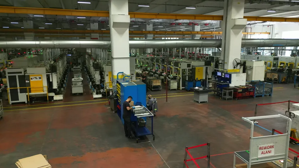 The Robodrill hall, every machine with its own cell