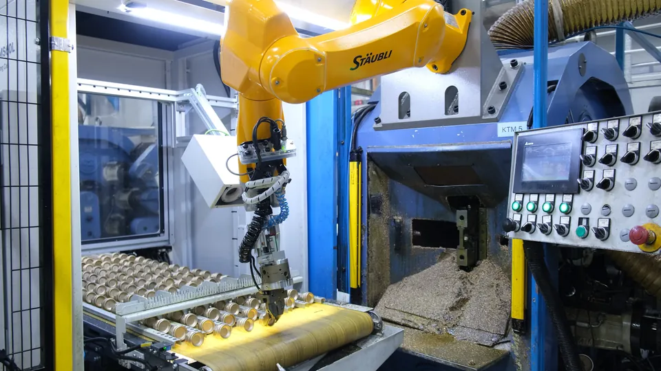 Picking a located part from the conveyor