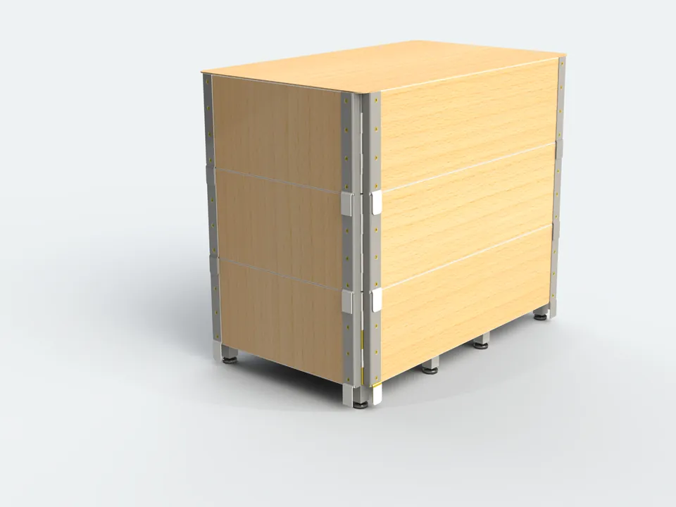 The whole cell in one export crate
