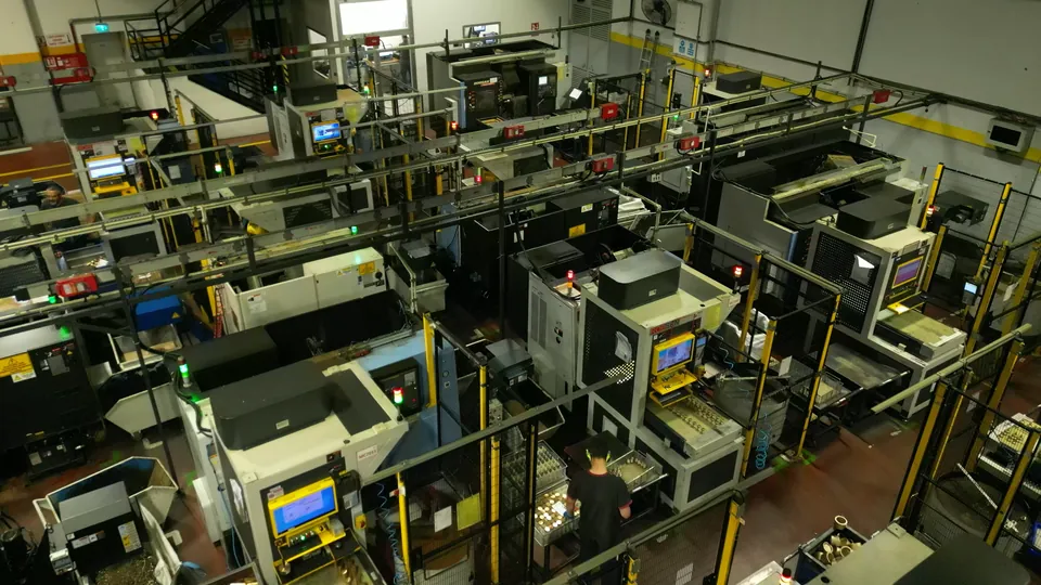 T Series cells along the lathe line
